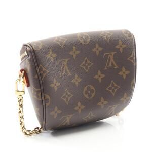 Louis Vuitton Canvas Leather Monogram Bag Brown Bum